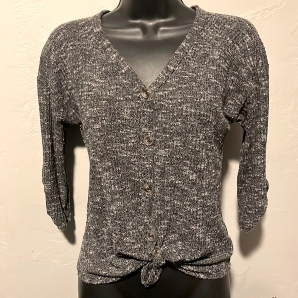 3/4 Sleeve Button up Sweater